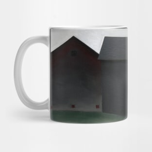 High Resolution The Barns Lake George by Georgia O'Keeffe Mug